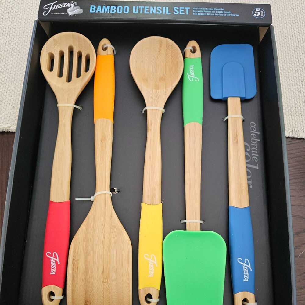 Fiesta Brand Bamboo Utensil 5 piece set
